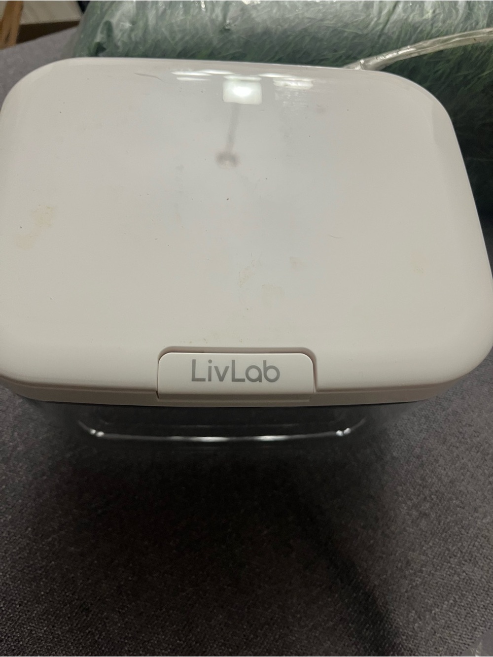 LivLab White Storage Container with Clear Base - Picture 5 of 6